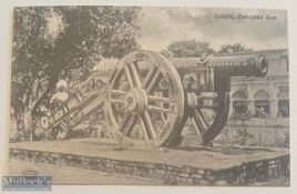 India – c1900s original postcard Zam Zam Cannon showing Ranjits Singhs famous Zam Zam cannon at