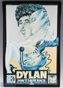 Bob Dylan ‘Don’t Look Back’ Original 1960s Poster for the documentary a colourful scene, with Bob