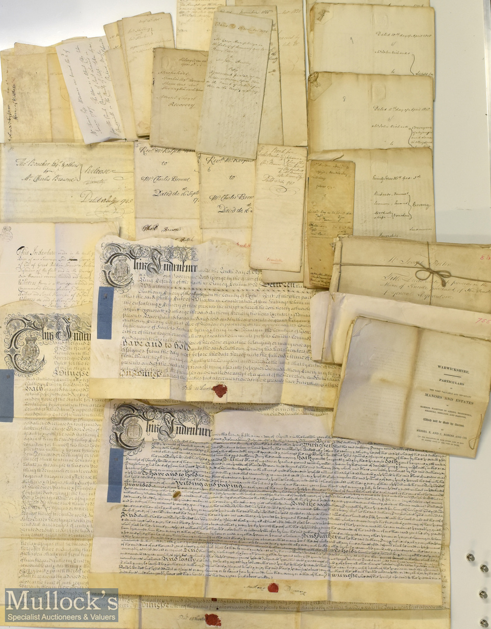 Mixed Selection of Indentures and Deeds covering Cheshire, Shropshire, Devonshire, Arden, Lancashire - Image 3 of 3