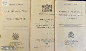 WWI United Kingdom Government Document – Report relating to the political and economic condition