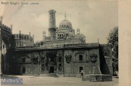 India & Punjab – Tomb of Ranjit Singh A vintage antique postcard showing the Samadhi of Maharajah