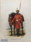 India - Original 19th century coloured lithograph of the Government generals body guard Calcutta,