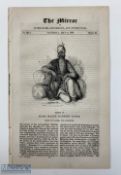 India & Punjab – Ranjit Singh Journal - An antique 1839 English periodical ‘The Mirror’ with the