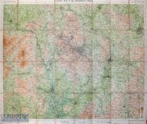 United Kingdom – Cornish’s Map of the Birmingham District c1910 2 mile to 1” scale, coloured, laid