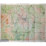 United Kingdom – Cornish’s Map of the Birmingham District c1910 2 mile to 1” scale, coloured, laid
