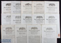 The London Gazette Newspaper Selection featuring Wed Nov 1809, Monday Mar 25 1811, Thursday Sept