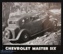 Chevrolet Automobile Catalogue 1934 Sales Catalogue. A 12 page catalogue illustrating and