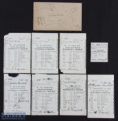 Winston Churchill - A Alderson Coal Merchant Receipts for Westerham & Brasted 8 Receipts from