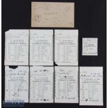 Winston Churchill - A Alderson Coal Merchant Receipts for Westerham & Brasted 8 Receipts from