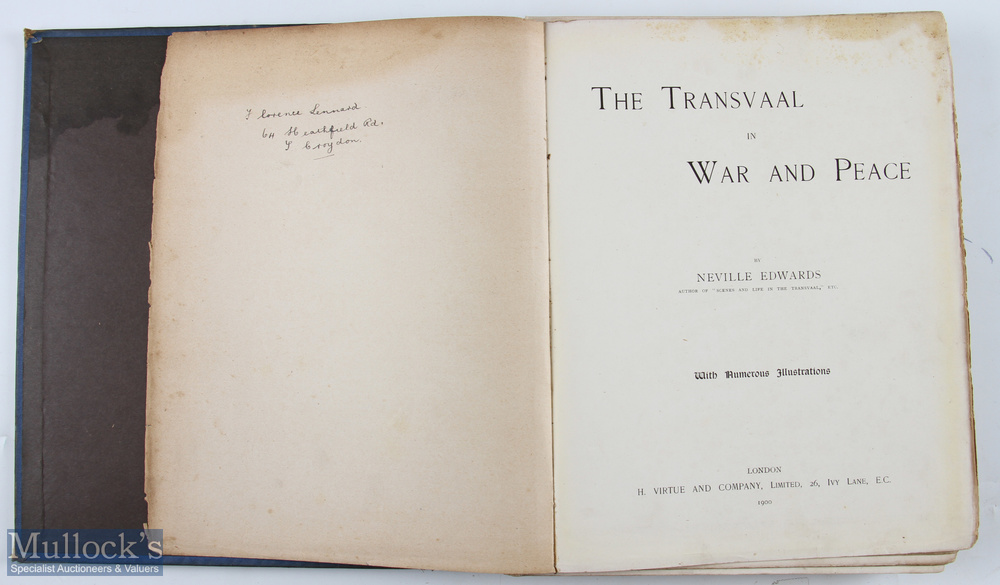 South Africa - The Transvaal In War And Peace by Neville Edwards Book - Large hardback published - Image 2 of 4