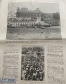 India – c1923 original print of the Kar Seva or cleaning of the sacred pool at the Golden temple