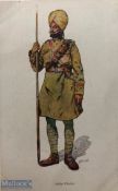 India & Punjab – Sikh Soldier WWI A vintage French antique postcard showing a Sikh soldier titled