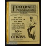 1929/30 Everton v Birmingham City Div. 1 match programme plus Liverpool reserves v Wolves reserves