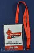 Warrington Cup Final ID & Dewsbury Sponsors’ Gifts: Lanyard and pouch with Ladbroke’s Sponsors and