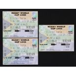 1995 Rugby WC in South Africa, Wales match tickets (3): For the games v NZ (2) and Ireland, good