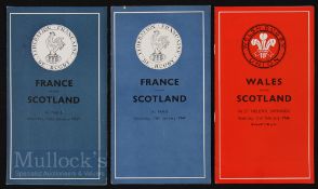 Scotland ‘Doublers’ Rugby Programmes C (3): Spare copies of those listed in earlier lots, the