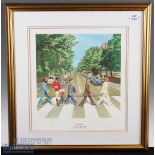 George Best and George Harrison Signed - Best and The Beatles colour print ‘El Beatle’ George Best