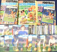 3x The Sun Football Encyclopaedias appear incomplete with a selection of 3D cards both large and