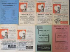 Selection of Guildford City home programmes to include 1950/51 Merthyr Tydfil (Southern League Cup