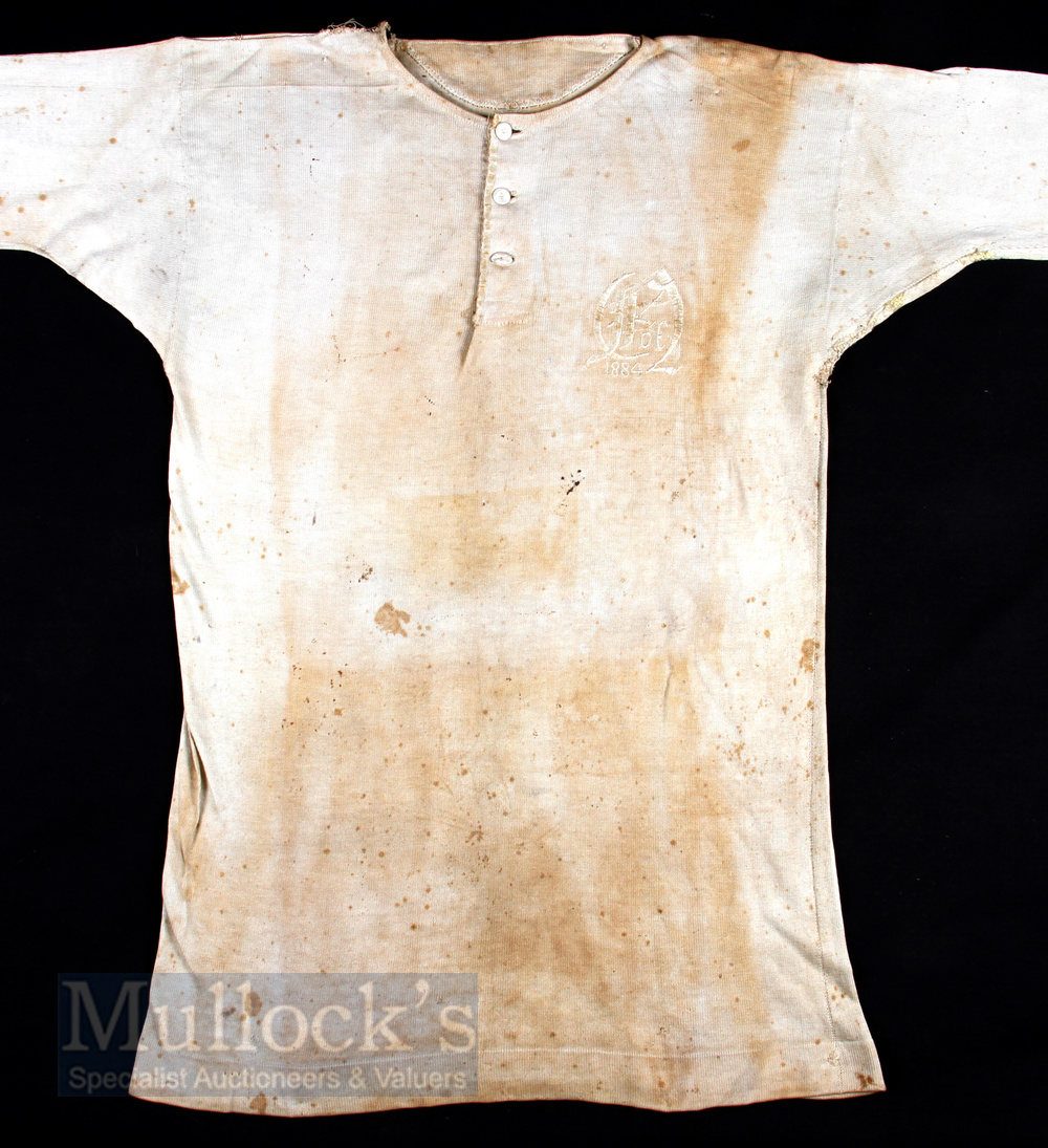 Very Rare 1884 North of England Rugby Jersey from the North v South England Rugby Trial Match: - Image 3 of 5
