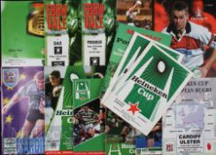 European Competitions Rugby Programmes (14): Cup Final & Semi 1997, Brive v Leicester & v Wasps;