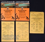 Selection of Wolverhampton Wanderers home match programmes to include 1958/59 Rest of Central
