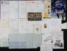 Selection of Football autographs to include Dennis Viollet (Washington Diplomats FC letter), Stanley
