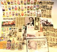 Selection of Football trade cards to include 1954 b&w All Sports (A&BC gum) series 120/120 laid