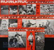 1964 Full Set of early Rugby World Magazines (12): The full dozen copies of the magazine for that
