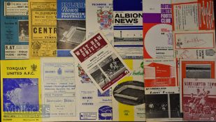 Mixed Football League Cup match programmes to include 1961/62 Stockport County v Leyton Orient