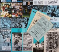 1936-1996 Barbarians at Cardiff Rugby Programmes (18): From the famous fixture from 1936 (Wooller,