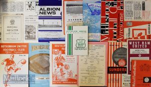 Selection of Football League Cup football programmes to include 1961/62 Rochdale v Doncaster Rovers,