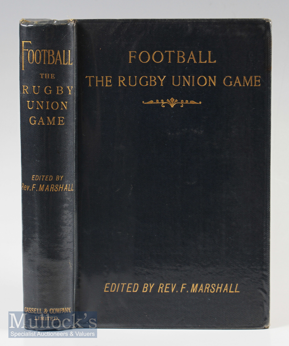 Rev Marshall Famous Rugby Book: Beautifully preserved 1st Edition of the indispensable Rev Frank’s