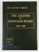Doc Craven’s Tribute, The Legends of Springbok Rugby 1889-1989 Book: Limited edition 641/1000,