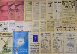 Selection of non-league football match programmes to include 1951/52 Weymouth v REME 1st