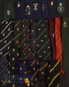 Rugby Ties (21): Great collection of rugby neckties, including six Welsh landmark years: Centenary