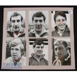 1971 British Lions Rugby Tour of New Zealand large mounted signed photographic portraits (21 on 3