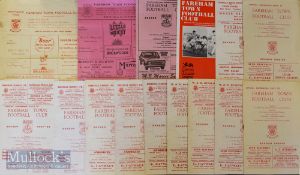 Selection of Fareham Town home match programmes to include 1953/54 Portsmouth ‘A’, 1950s