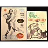 1980 South Africa v South American Jaguars 1980, Test Match Rugby Programmes (2): From the series