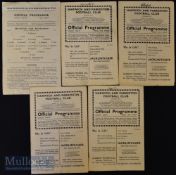 1936/37 Harwich & Parkeston home match programmes v Yarmouth Town (Eastern Counties), Chelmsford