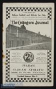 1934/35 Fulham v Oldham Athletic Div. 2 match programme 17 November; very slight fold, heavy rust