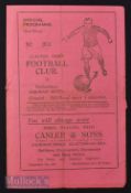 1936/37 Clacton Town v Harwich &Parkeston Eastern Counties League football match programme 28 April,