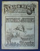 1930/31 West Bromwich Albion reserves v Manchester City Central League football programme 27