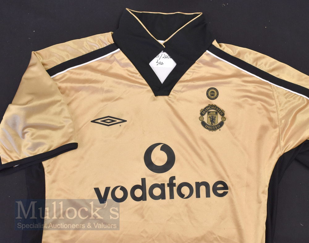 Manchester Utd home match replica football shirts, XL size, short sleeves; treble season 1998/99 - Image 2 of 2