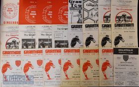 Selection of Grantham home football programmes to include 1952/53 Hull City (reserves), 1953/54