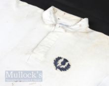 1920s Scarce Scotland White International Rugby Jersey issued to Dr A C Gillies - Unusual, in that