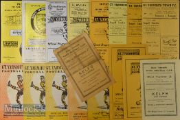 Selection of Great Yarmouth home football match programmes to include 1946/47, 1947/48, 1948/49,