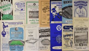Selection of Hibernian away football match programmes 1951/52 Manchester City, 1955/56 Preston NE,