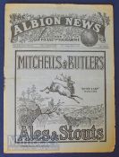 1929/30 West Bromwich Albion reserves v Bury Central league match programme 14 September; slight