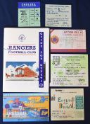Selection of Assorted Football tickets to include 1997 World Cup Italy v England (signed Glenn
